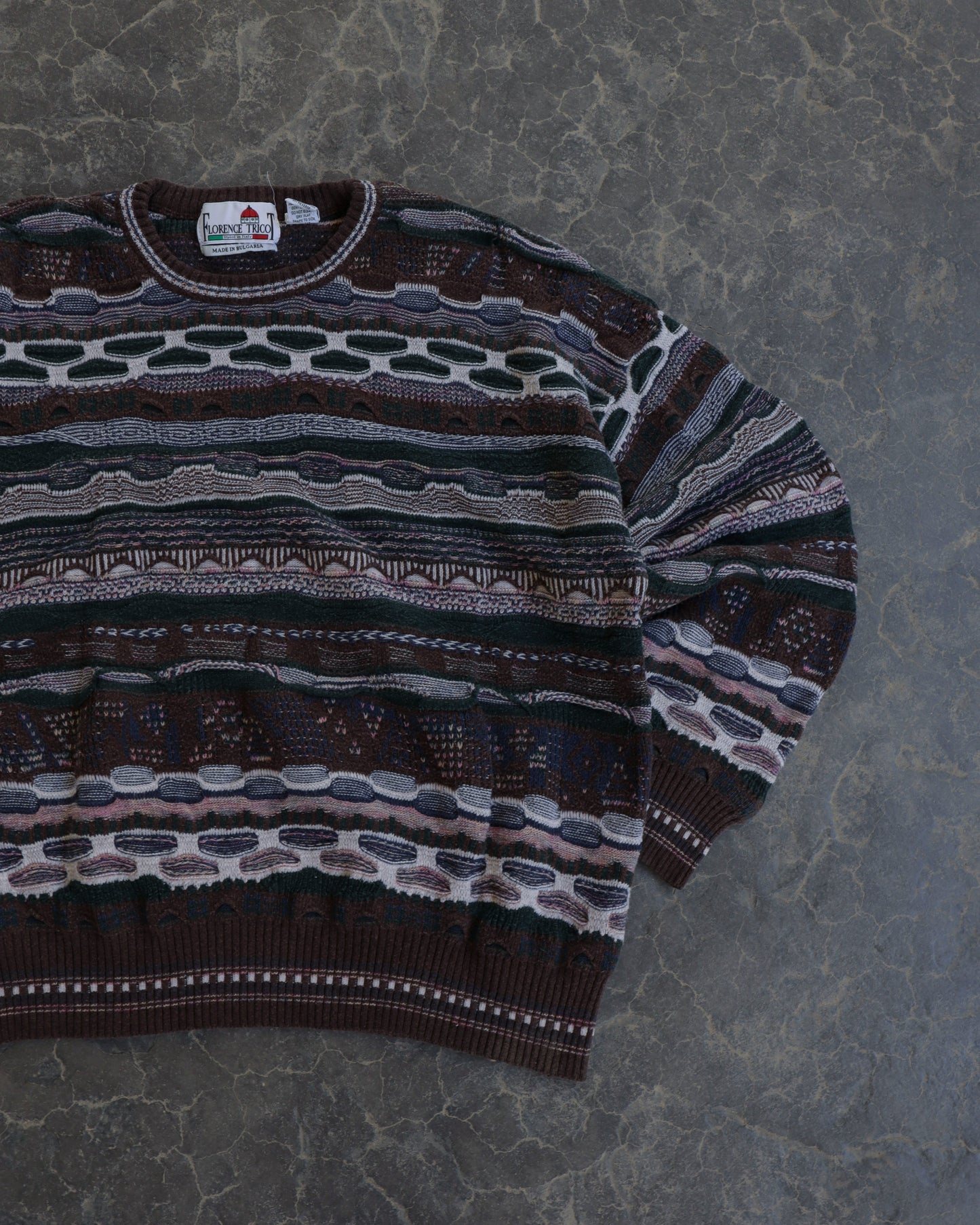 00s 3D Knit Florence Tricot Sweater - XL