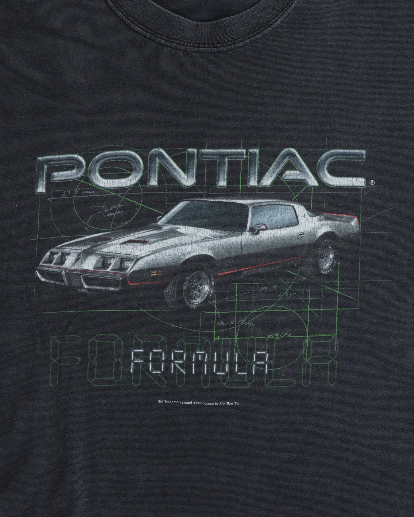 00s Pontiac Faded Black Tee  - L