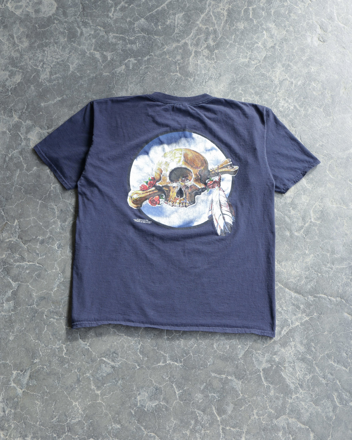 90s Skull and Roses Archive Tee - XL