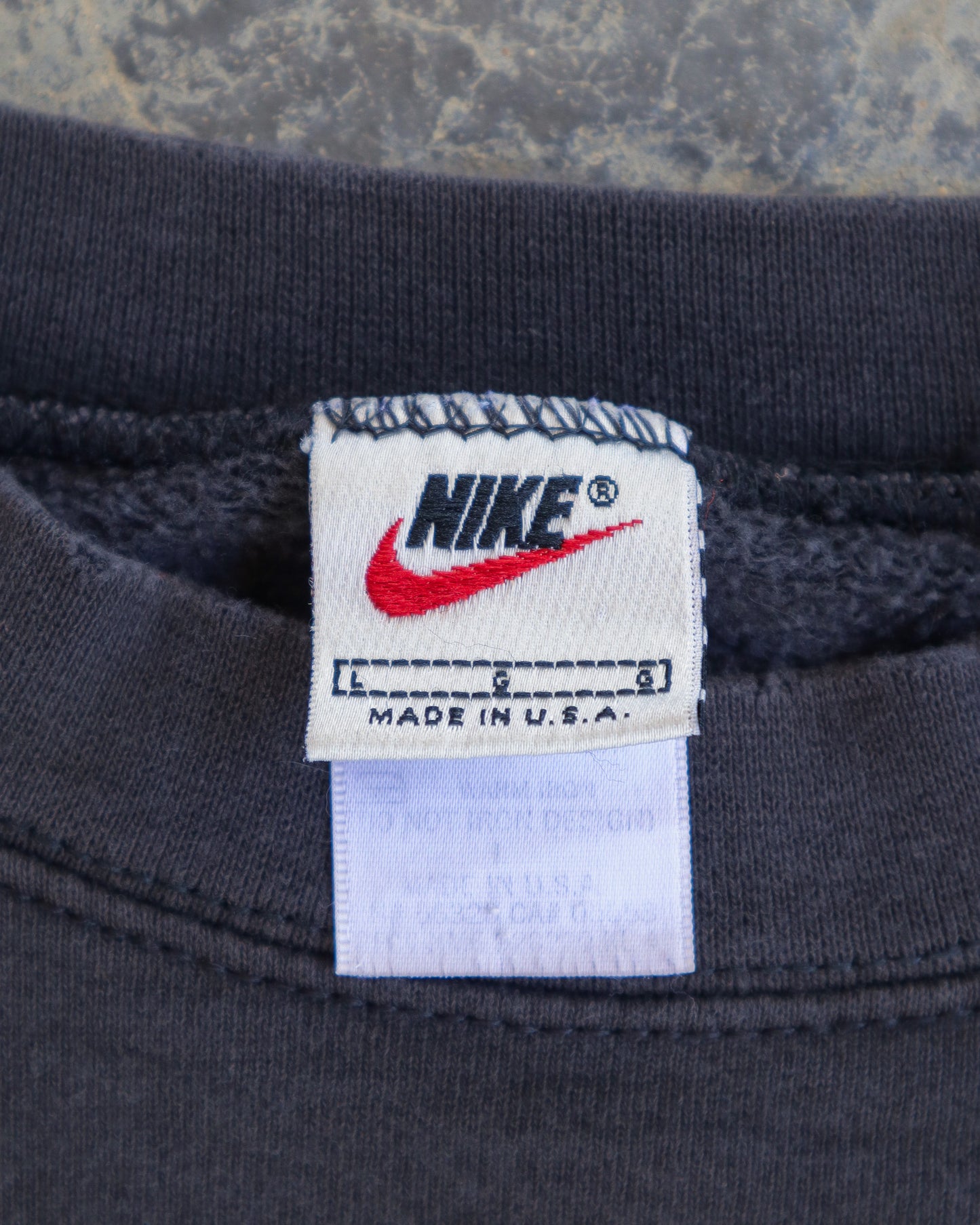 90s Nike Black Crewneck Sweatshirt - XL