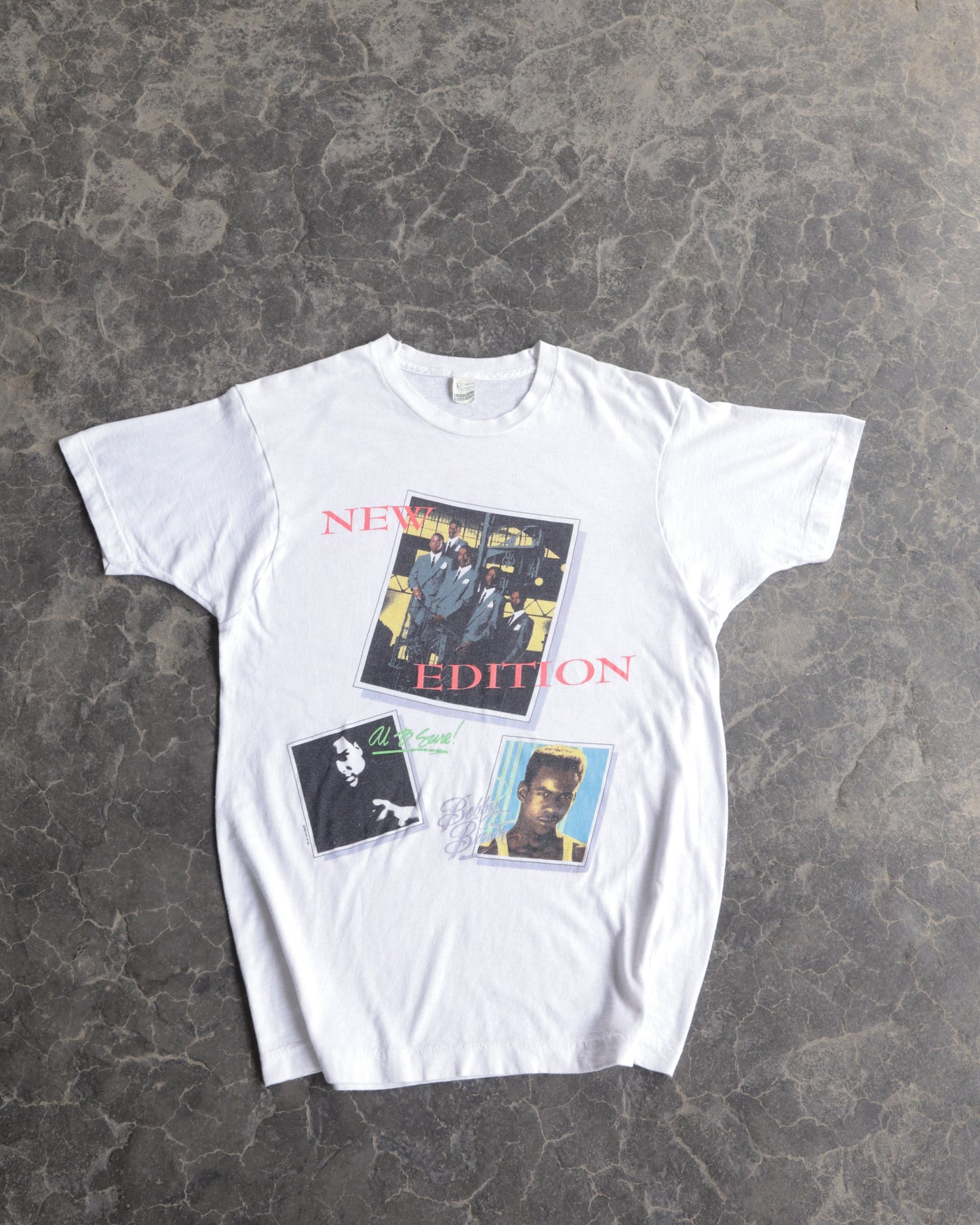 90s New Edition Heart Break Tour Tee - L