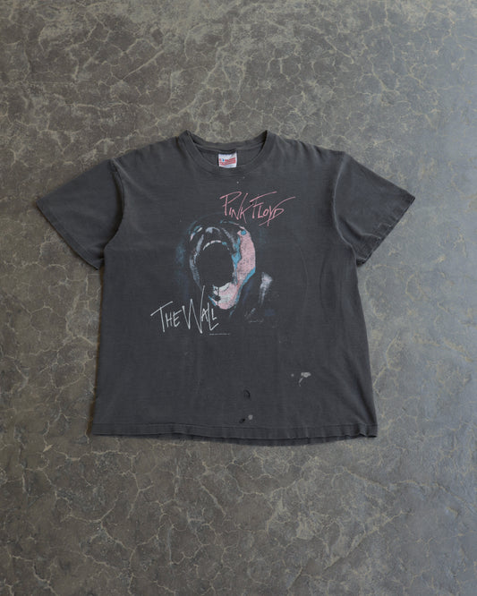 90s Pink Floyd The Wall Distressed Faded Black Tee - L