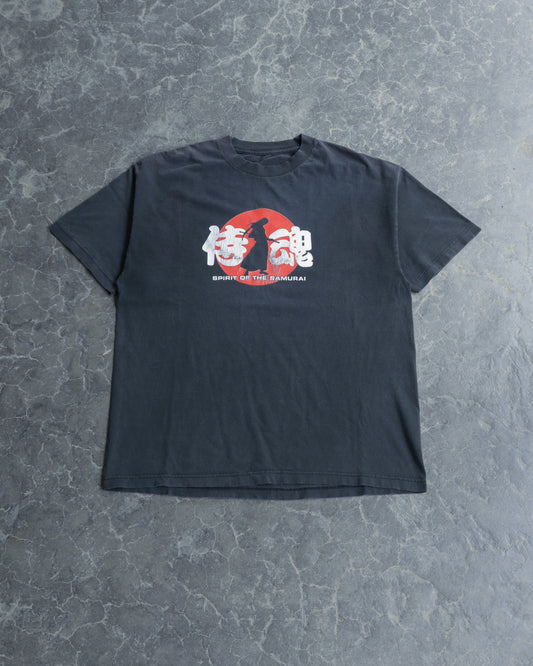 90s Spirit of the Samurai Faded Blaxk T Shirt - XL