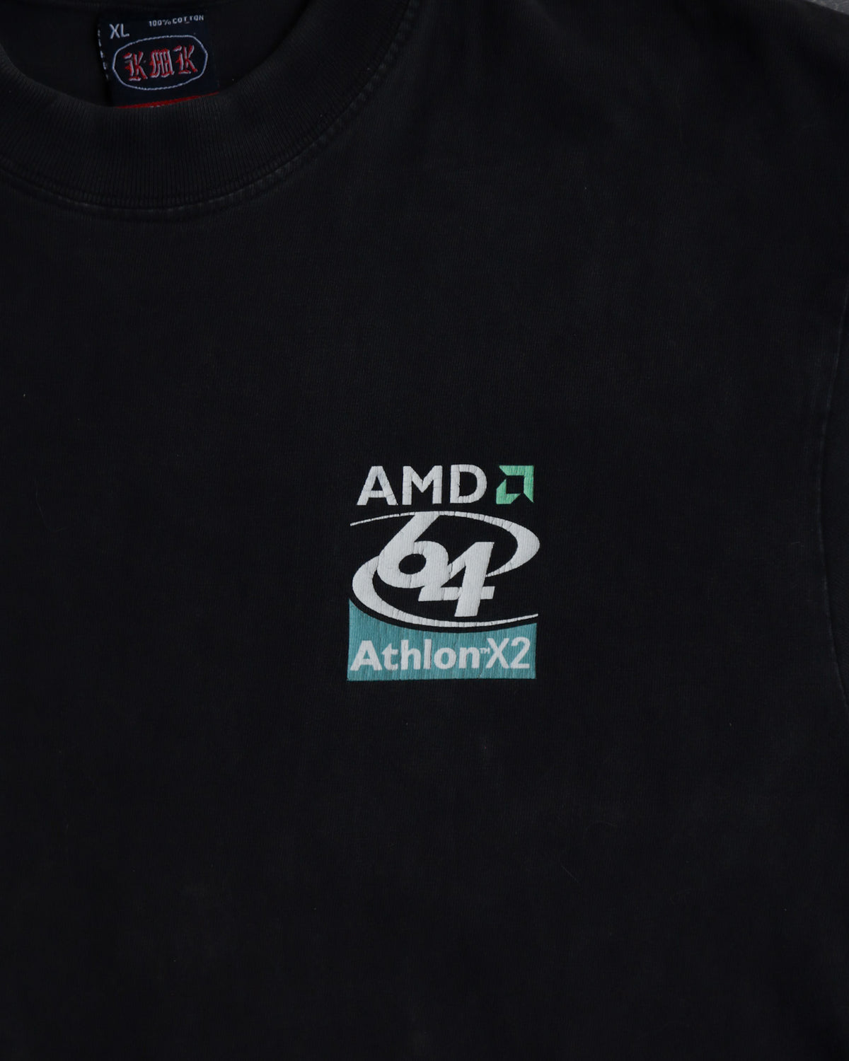 00s AMD64 Computer Video Game Promo Tee - L